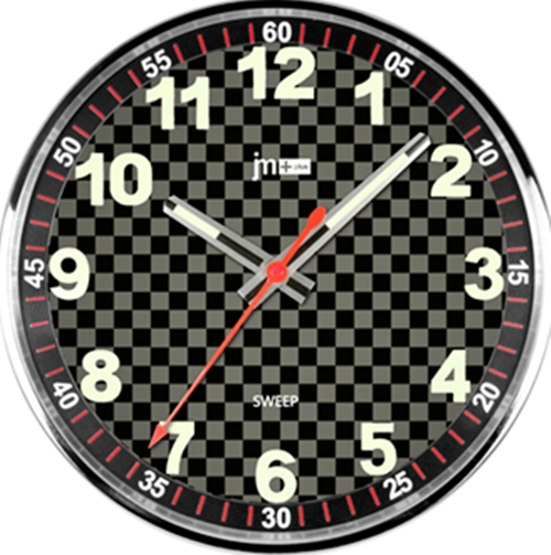 Μοντέρνο Ατσάλινο Ρολόι Τοίχου Quartz JM