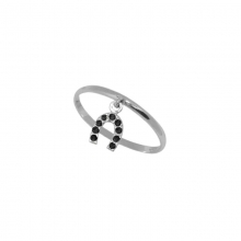 Λευκόχρυσο δαχτυλίδι Κ14 πέταλο