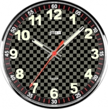 Μοντέρνο Ατσάλινο Ρολόι Τοίχου Quartz JM