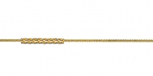 Αλυσίδα λαιμού δίχρωμη απο κίτρινο και λευκό χρυσό Κ14 σε μήκος 40cm