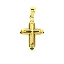 Βαπτιστικός Σταυρός  σε κίτρινο χρυσό Κ14