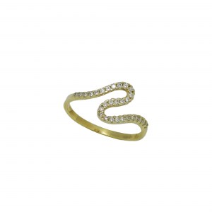 Γυναικείο Δαχτυλίδι 14Κ Κίτρινο Χρυσό σχήμα 