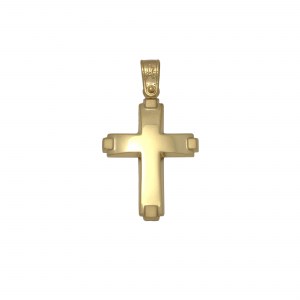 Βαπτιστικός Χρυσός σταυρός από κίτρινο χρυσό Κ14